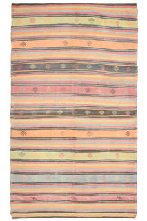 Colorful Vintage Kilim Area Rug - Thumbnail