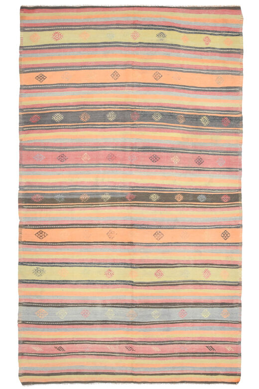 Colorful Vintage Kilim Area Rug