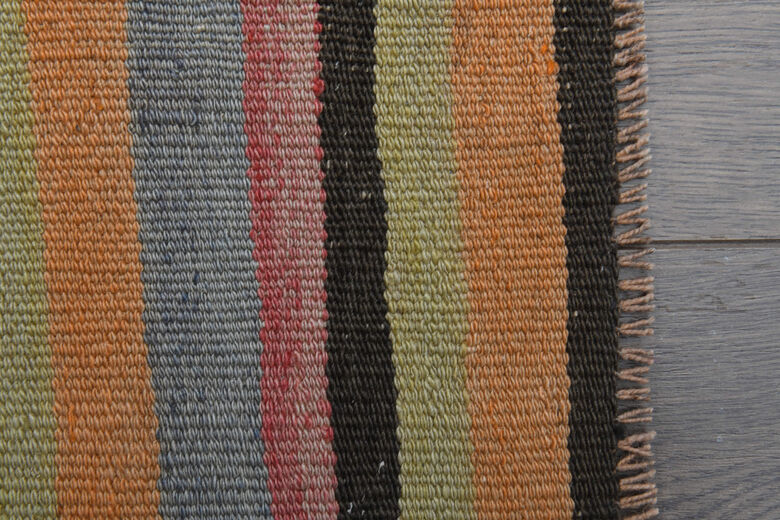 Colorful Vintage Kilim Area Rug