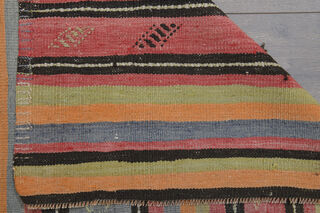 Colorful Vintage Kilim Area Rug - Thumbnail