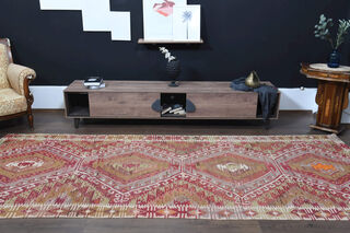 Turkish Cacim Kilim Wide Runner - Thumbnail