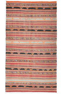 Traditional Handmade Vintage Rug - Thumbnail