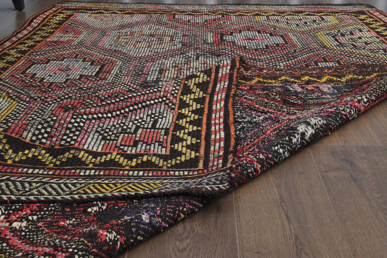 Vintage Turkish Cacim Kilim Rug