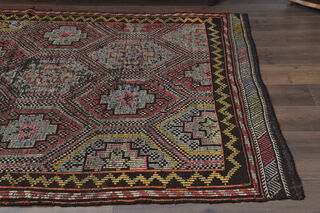 Vintage Turkish Cacim Kilim Rug - Thumbnail