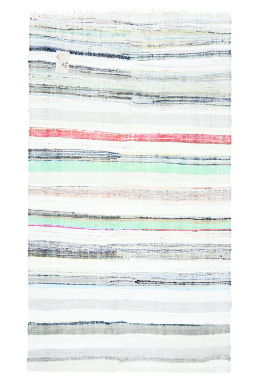 Turkish Vintage Area Kilim Rug