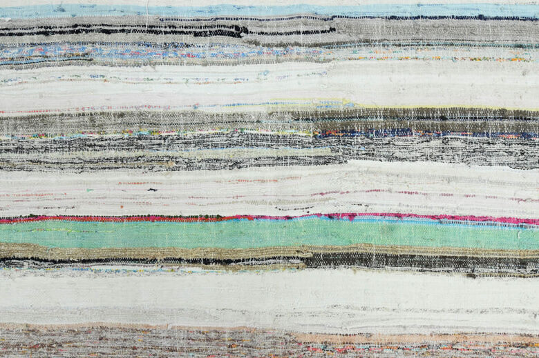 Turkish Vintage Area Kilim Rug