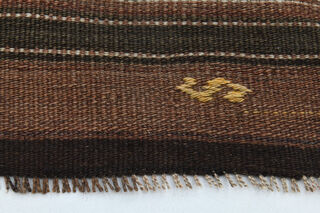 Turkish Vintage Brown Rug - Thumbnail
