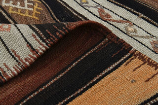 Turkish Vintage Brown Rug - Thumbnail