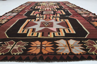 Turkish Wide Flatweave Runner Rug - Thumbnail