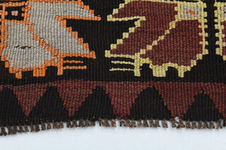 Turkish Wide Flatweave Runner Rug - Thumbnail