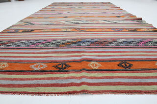 Turkish Vintage Runner Rug - Thumbnail