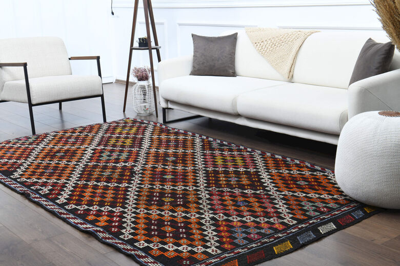 Turkish Kilim Area Rug