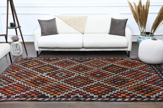 Turkish Kilim Area Rug - Thumbnail