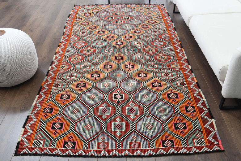 Turkish Vintage Area Rug