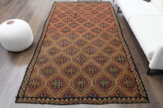 Kilim Vintage Area Rug - Thumbnail