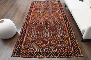 Royal Red Vintage Turkish Rug - Thumbnail