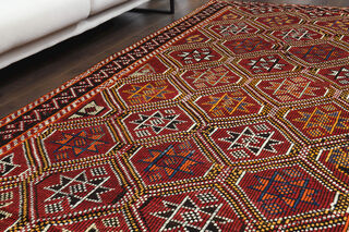 Royal Red Vintage Turkish Rug - Thumbnail