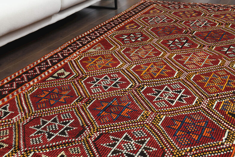 Royal Red Vintage Turkish Rug