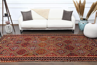 Royal Red Vintage Turkish Rug - Thumbnail