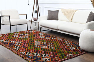 Kilim Vintage Area Rug - Thumbnail