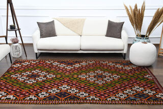 Kilim Vintage Area Rug - Thumbnail