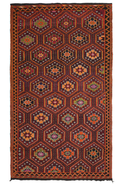 Flatweave Handmade Vintage Rug