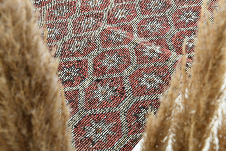 Turkish Vintage Ikat Rug