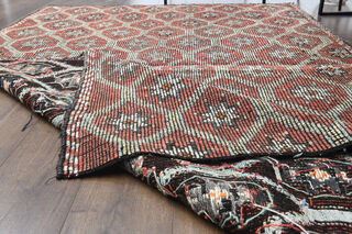 Turkish Vintage Ikat Rug - Thumbnail