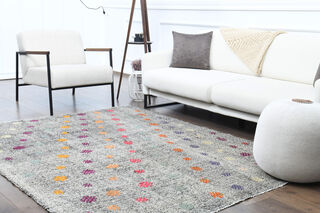 Turkish Vintage Gray Area Kilim - Thumbnail