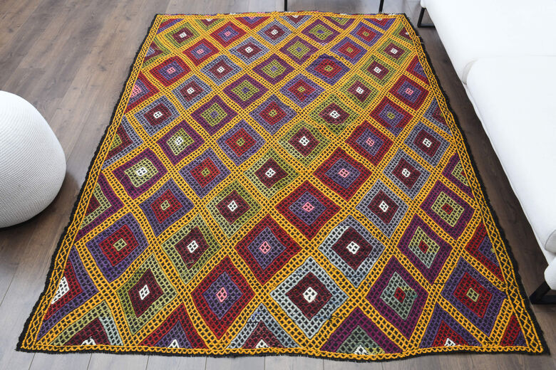 Turkish Vintage Area Rug