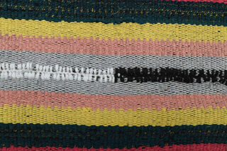 Turkish Vintage Striped Rug - Thumbnail