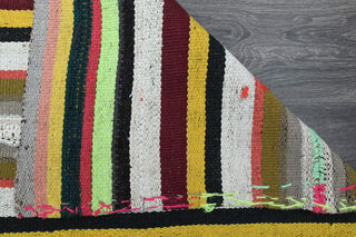 Turkish Vintage Striped Rug - Thumbnail