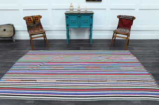 Turkish Vintage Kilim Rug - Thumbnail