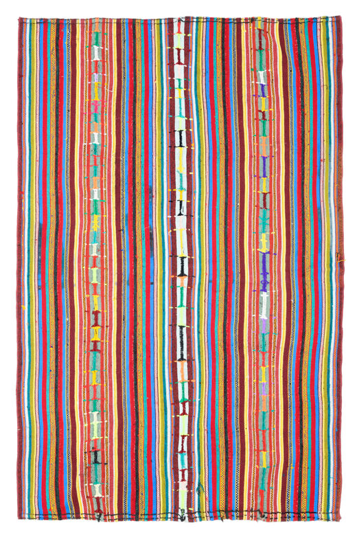 Striped Turkish Kilim Rug