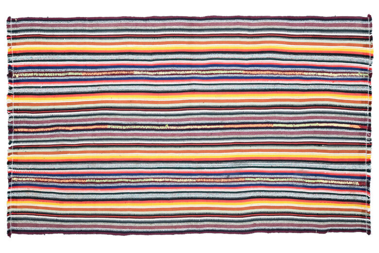 Turkish Vintage Striped Carpet