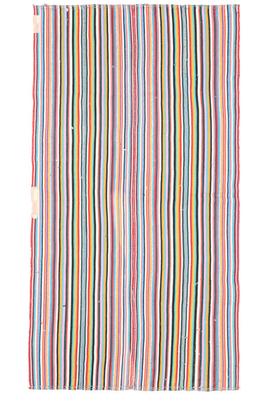 Turkish Vintage Area Striped Rug