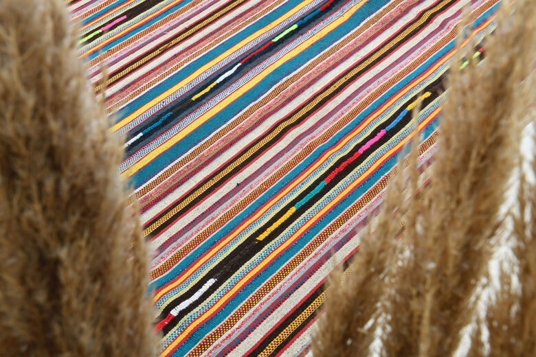 Turkish Striped Area Rug