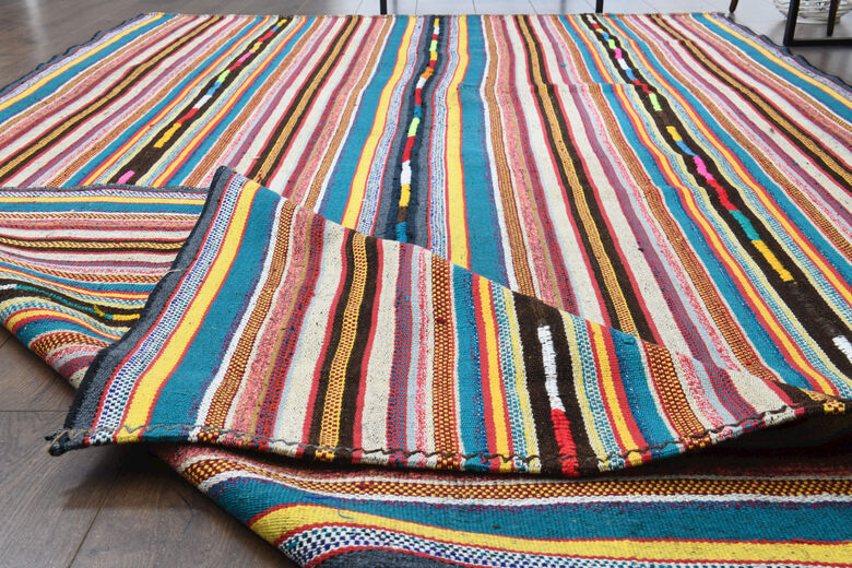 Turkish Striped Area Rug