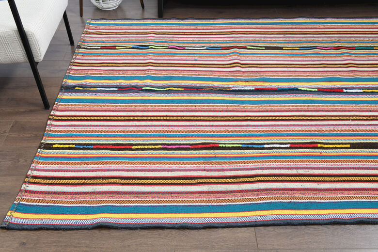 Turkish Striped Area Rug