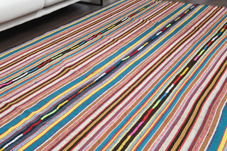 Turkish Striped Area Rug