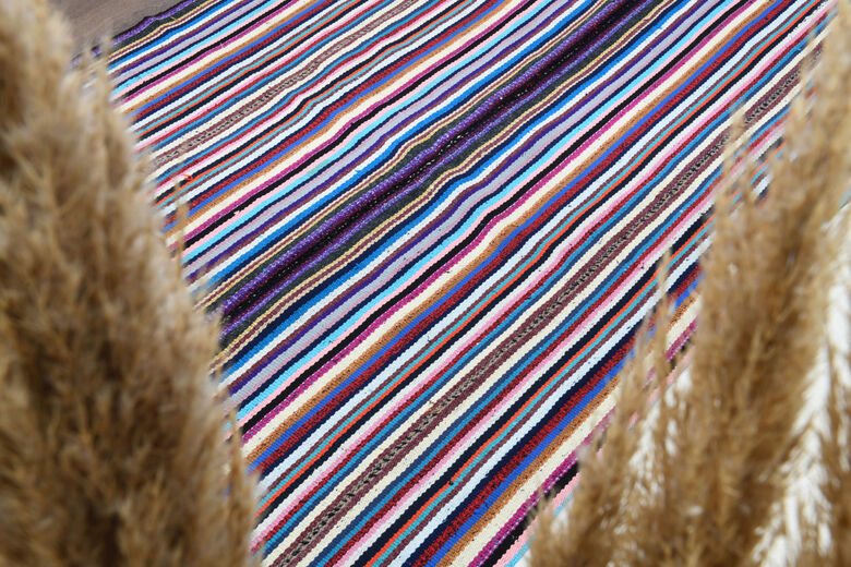 Turkish Vintage Striped Rug