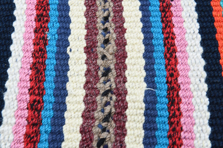 Turkish Vintage Striped Rug