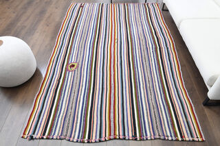 Striped Vintage Area Rug - Thumbnail