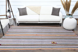 Striped Vintage Area Rug - Thumbnail