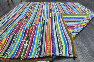 Turkish Striped Area Rug - Thumbnail