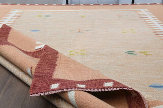 Bordered Vintage Area Rug - Thumbnail