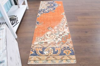 Turkish Vintage Runner Rug - 34115 - Thumbnail