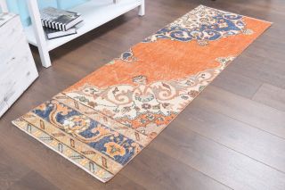 Turkish Vintage Runner Rug - 34115 - Thumbnail