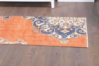 Turkish Vintage Runner Rug - 34115 - Thumbnail