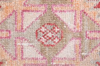 Red Vintage Anatolian Runner Rug - Thumbnail
